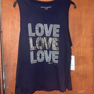 NWT- Spiritual Gangster LOVE muscle tank- XL